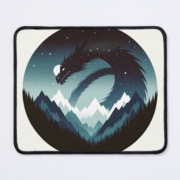Item preview, Mystic Dragon's Embrace in the Mountain Shadows designed and sold by SunkenCost.