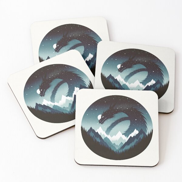 Item preview, Mystic Dragon's Embrace in the Mountain Shadows designed and sold by SunkenCost.