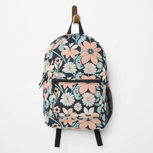 Item preview, Copy of Retro, Mid Mod, Floral pattern Peach  designed and sold by Prints and Lifestyle.