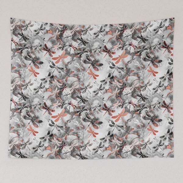 Item preview, Marble and Rose Gold - Dragonfly Lullaby designed and sold by kreistyle.