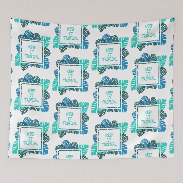 Item preview, Keep it #tropcal No.2 in BLUE designed and sold by Didi Kasa.