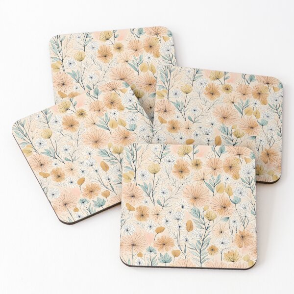 Item preview, Retro, Mid Mod, Floral pattern  Cream designed and sold by Prints and Lifestyle.