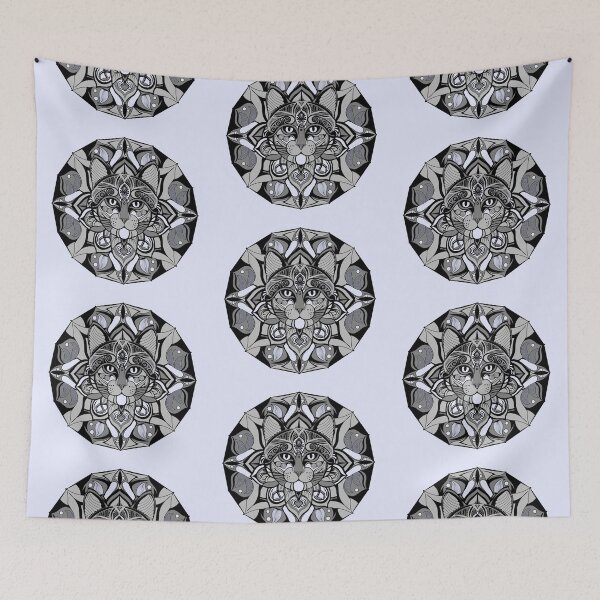 Item preview, Cat Mandala With No Border designed and sold by GlobalMandala.