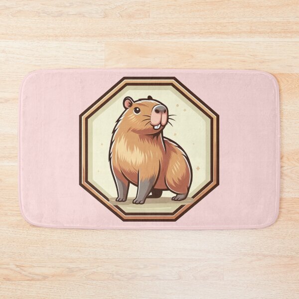 Item preview, Happy Cappy Adorable Capybara Cartoon Illustration Drawing designed and sold by CoffeeIsATrip.