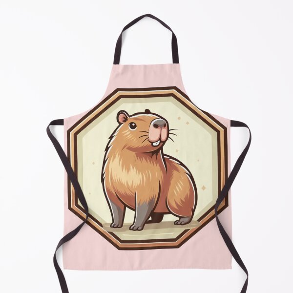Item preview, Happy Cappy Adorable Capybara Cartoon Illustration Drawing designed and sold by CoffeeIsATrip.