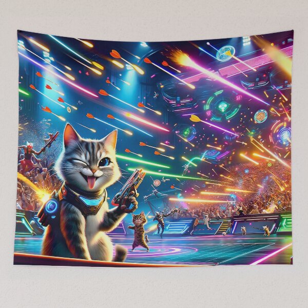 Item preview, Kitty Laser Tag Battle Royale Deluxe designed and sold by ai-depot.