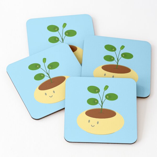 Item preview, Cute yellow pot pilea money plant designed and sold by meldra.