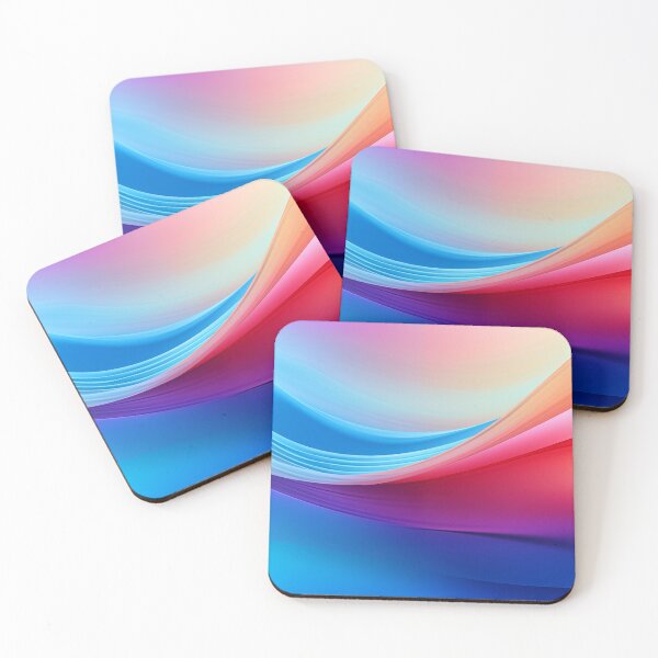Item preview, Colorful Waves in blue and red designed and sold by VideoRoadie.