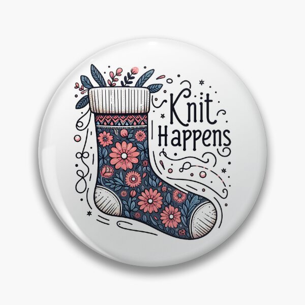 Item preview, Stocking: Knit happens designed and sold by Dungeon-Depot.