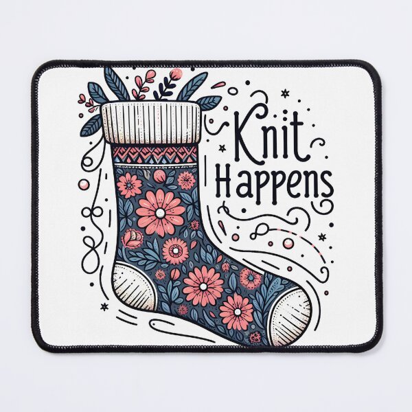 Item preview, Stocking: Knit happens designed and sold by Dungeon-Depot.