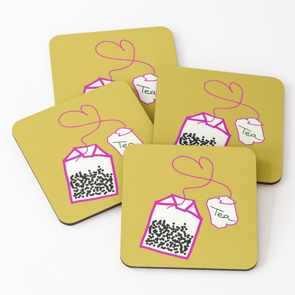 Item preview, Tea bag with heart in pink designed and sold by vibeno1.