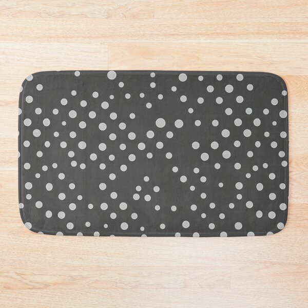 Item preview, White polka dots on contrasting black background designed and sold by CoolPixels.