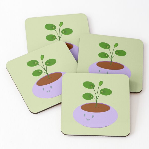 Item preview, Cute purple pot pilea money plant designed and sold by meldra.