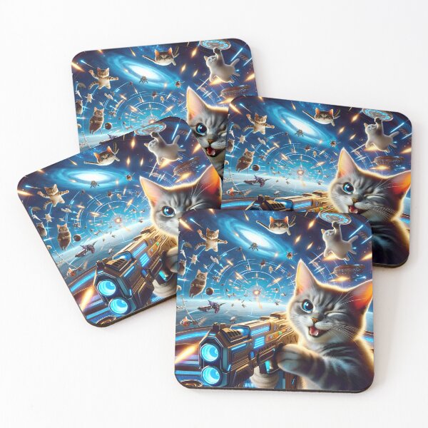 Item preview, Kitty Commando - Space Avenger designed and sold by ai-depot.