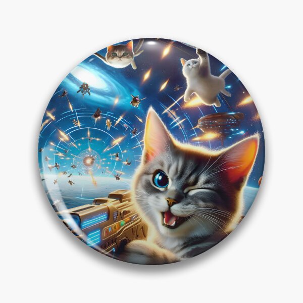 Item preview, Kitty Commando - Space Avenger designed and sold by ai-depot.