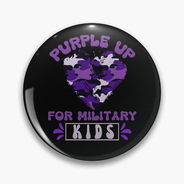 Item preview, Purple Up For Military Kids Purple Camo Heart Purple Up Gear designed and sold by DynamicDesign.