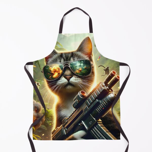 Item preview, Kitty Commando - Jungle Avenger designed and sold by ai-depot.