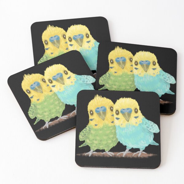 Item preview, Two parakeets designed and sold by Toru Sanogawa.