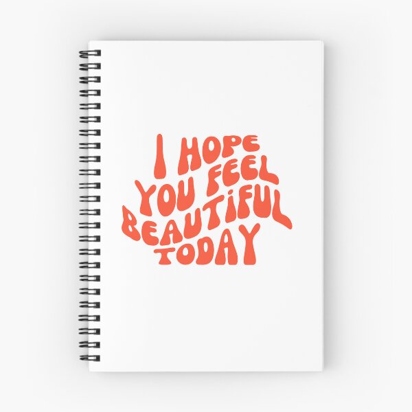 Item preview, I Hope You Feel Beautiful Today - Uplifting Typography for Daily Affirmations - Red designed and sold by Biddakate.