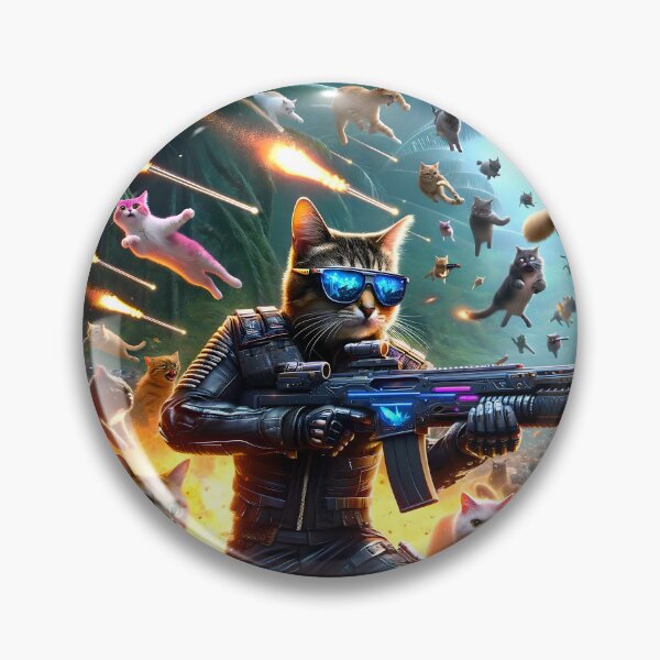 Item preview, Kitty Commando - Terminator Edition designed and sold by ai-depot.