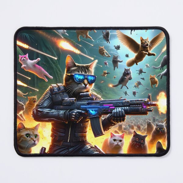 Item preview, Kitty Commando - Terminator Edition designed and sold by ai-depot.