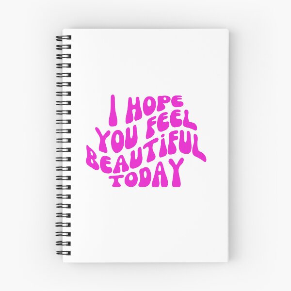 Item preview, I Hope You Feel Beautiful Today - Uplifting Typography for Daily Affirmations - Pink designed and sold by Biddakate.