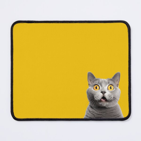 Item preview, Surprised Funny Cat Kitten Yellow designed and sold by Ladies-Boutique.