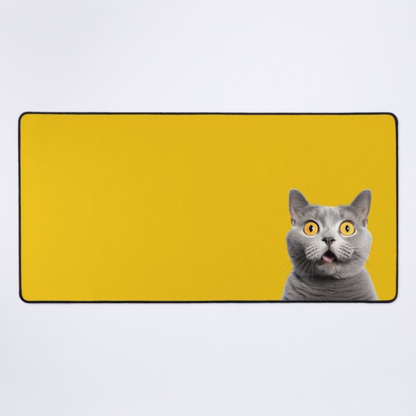 Item preview, Surprised Funny Cat Kitten Yellow designed and sold by Ladies-Boutique.