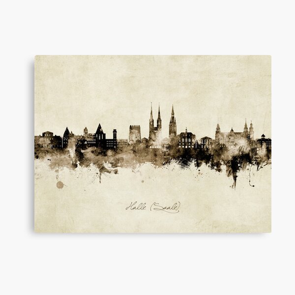 Item preview, Halle (Saale) Germany Skyline designed and sold by ArtPrints.