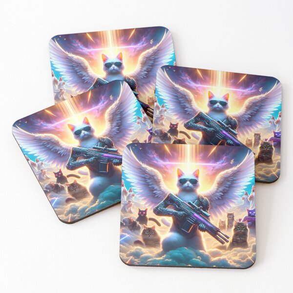 Item preview, Kitty Commando - Heavenly Avenger designed and sold by ai-depot.