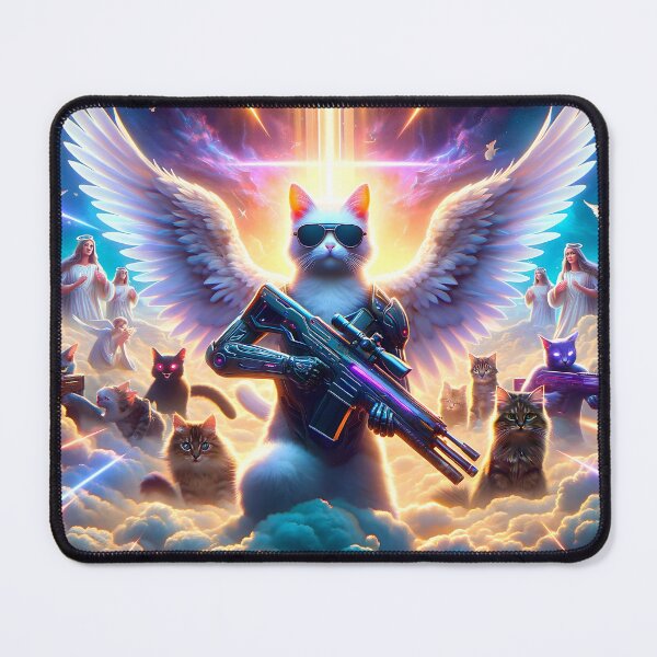Item preview, Kitty Commando - Heavenly Avenger designed and sold by ai-depot.
