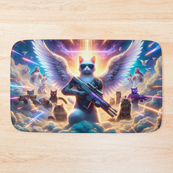 Item preview, Kitty Commando - Heavenly Avenger designed and sold by ai-depot.