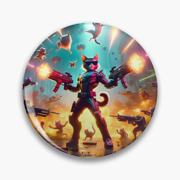 Item preview, Kitty Commando - The Hero we Need designed and sold by ai-depot.