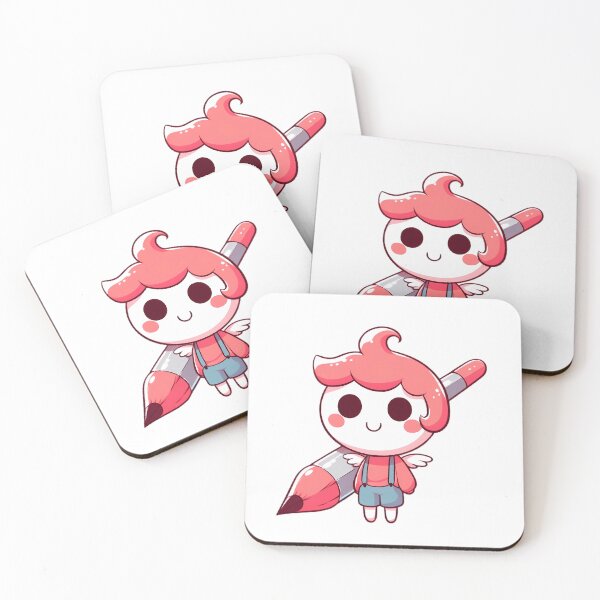 Item preview, Whimsical Cartoon Character with Giant Pencil designed and sold by iwcus.