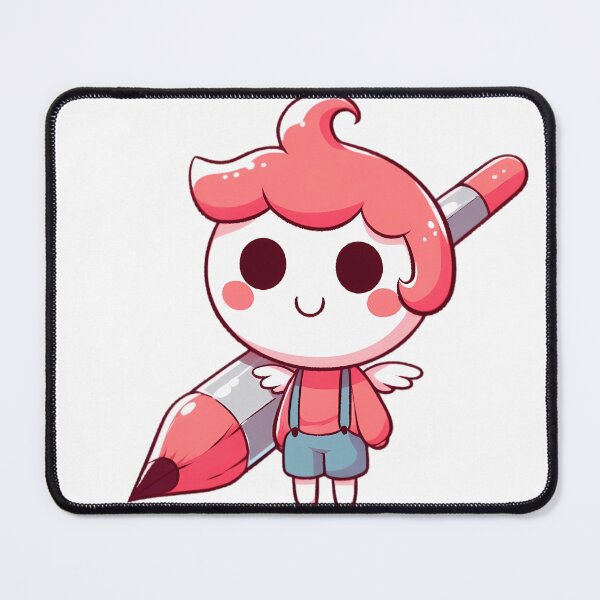 Item preview, Whimsical Cartoon Character with Giant Pencil designed and sold by iwcus.