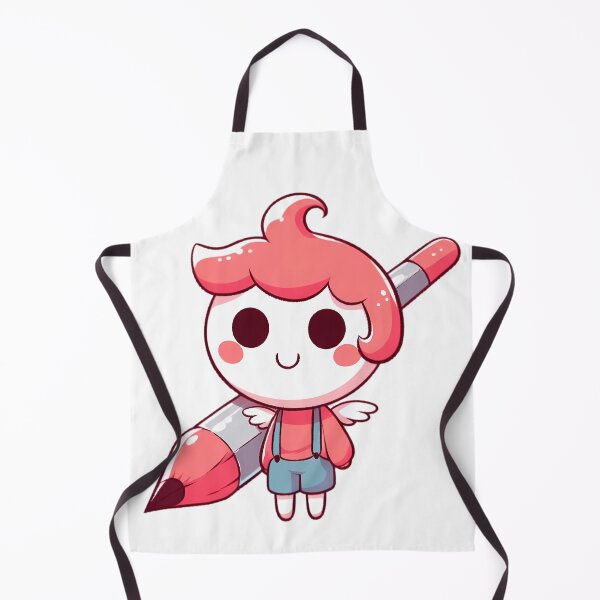 Item preview, Whimsical Cartoon Character with Giant Pencil designed and sold by iwcus.