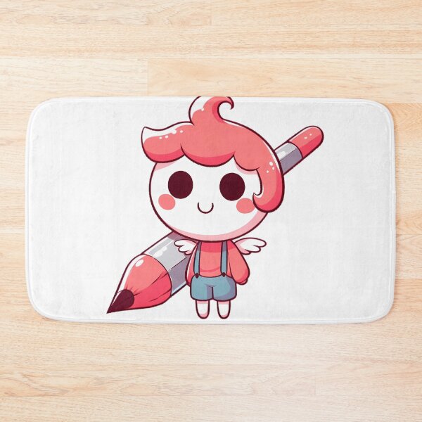 Item preview, Whimsical Cartoon Character with Giant Pencil designed and sold by iwcus.