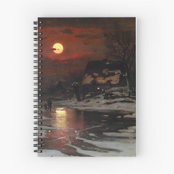 Artikelvorschau, Landschaft in der Abenddämmerung (Ausschnitt) - Ludvig Munthe entworfen und verkauft von darkgothicart.