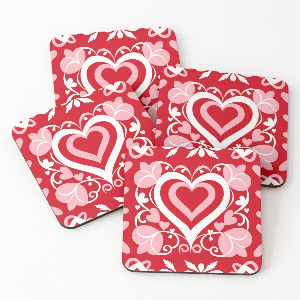 Item preview, Retro, Mid Mod Artistic Heart Pattern  #3 designed and sold by Prints and Lifestyle.