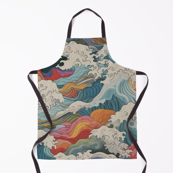 Item preview, Japanese Colorful Waves designed and sold by Ladies-Boutique.