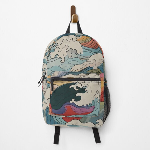 Item preview, Japanese Colorful Waves designed and sold by Ladies-Boutique.