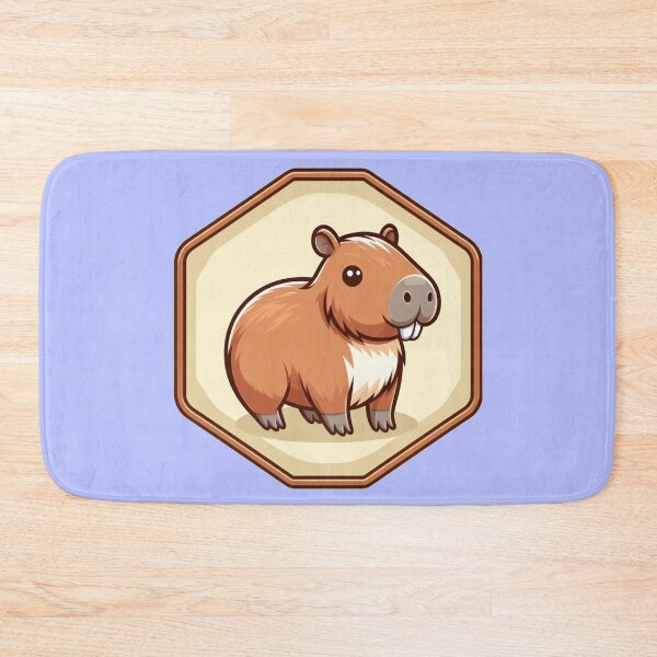 Item preview, Happy Cappy Cute Smiling Capybara Cartoon Illustration Drawing designed and sold by CoffeeIsATrip.