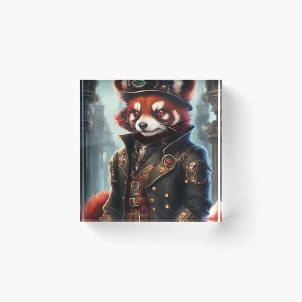 Item preview, Red Panda Warrior SteamPunk designed and sold by KreativKulture.