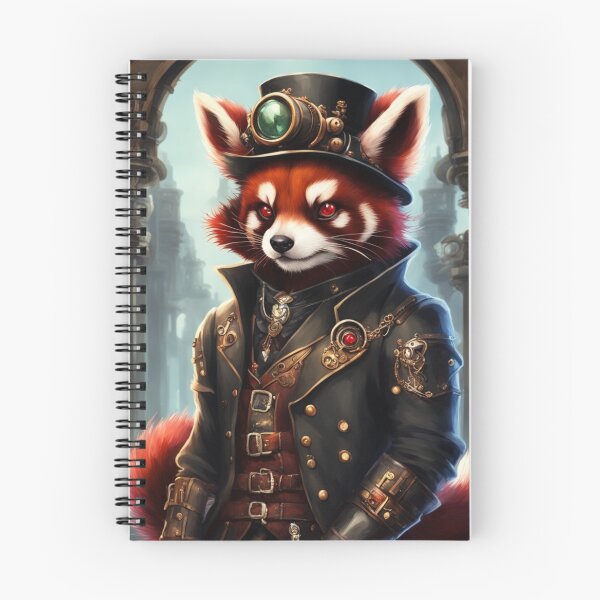 Item preview, Red Panda Warrior SteamPunk designed and sold by KreativKulture.