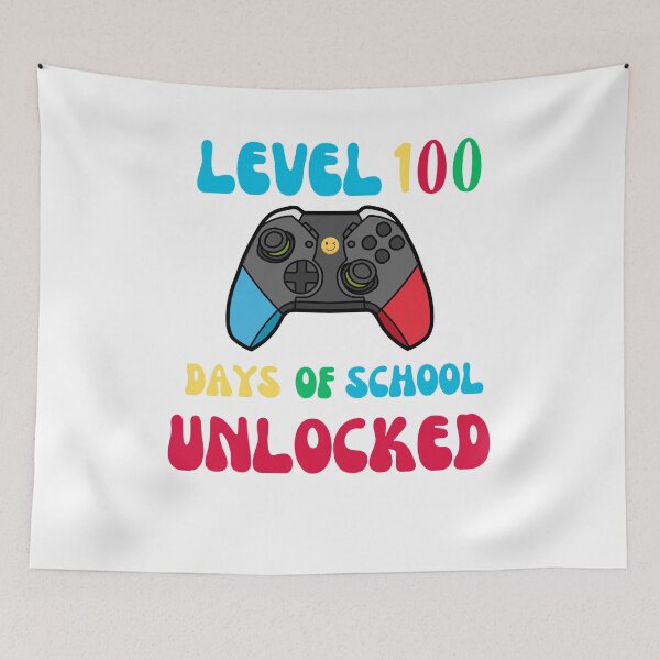 Item preview, Level 100 Days Of School Unlocked , Level 100 Days of School Completed , Happy 100 Days of School , 100 Days Video Game , 100 Days Gamer Boys designed and sold by Creativedsigna.