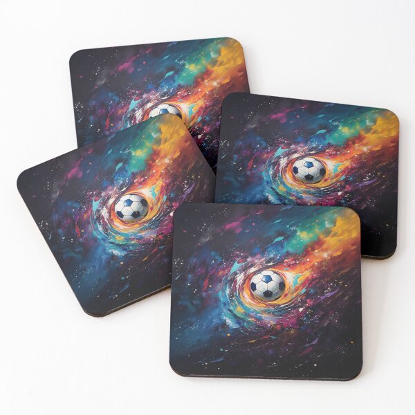 Item preview, Meteor soccerball in colorful space designed and sold by VideoRoadie.