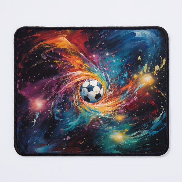 Item preview, Fantasy wild colorful soccerball spinning in space designed and sold by VideoRoadie.
