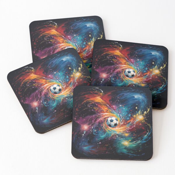 Item preview, Fantasy wild colorful soccerball spinning in space designed and sold by VideoRoadie.