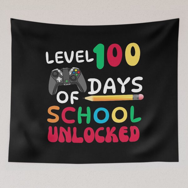 Item preview, Level 100 Days Of School Unlocked , Level 100 Days of School Completed , Happy 100 Days of School , 100 Days Video Game , 100 Days Gamer Boys designed and sold by Creativedsigna.