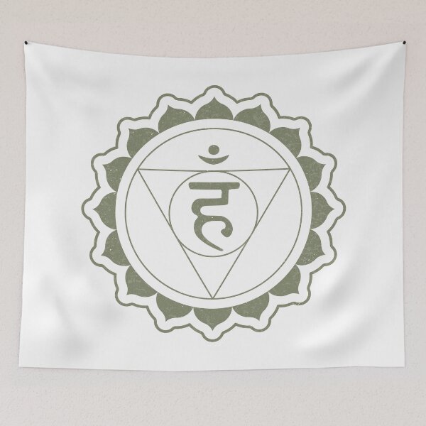 Item preview, Throat Chakra Mandala - Snow + Sage designed and sold by Irene Estelle.